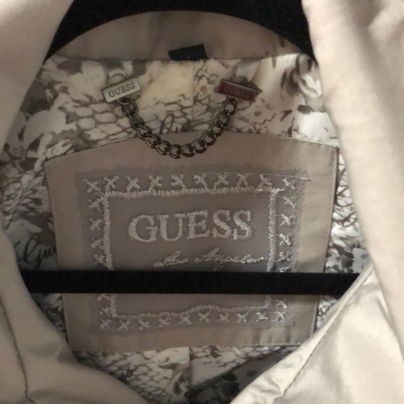 Classic Gray Trench Rain Coat Large - Guess - Picture 2 of 8